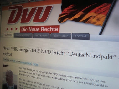 DVU-Homepage heute