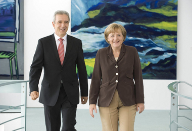 Stanislaw Tillich mit Parteifreundin Angela Merkel