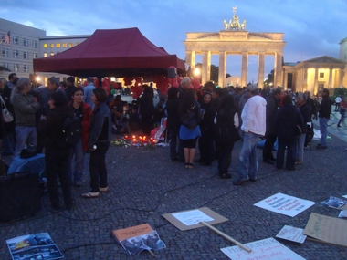 Aktion vor Brandenburger Tor